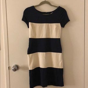 Banana republic stripe one-piece dress